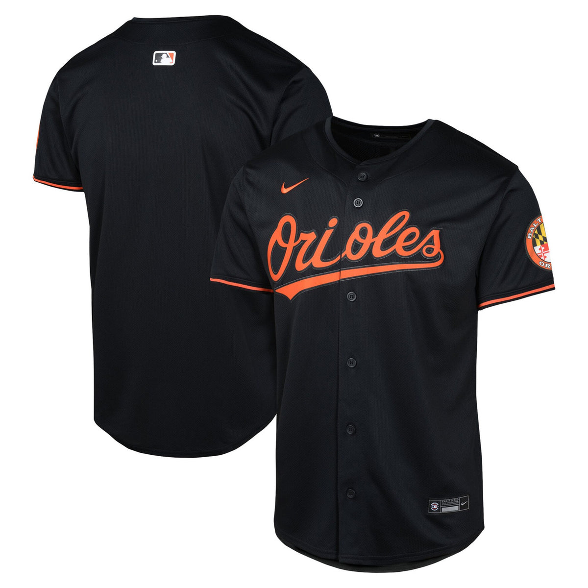 Black Alternate Baltimore Orioles Nike Youth Limited Jersey
