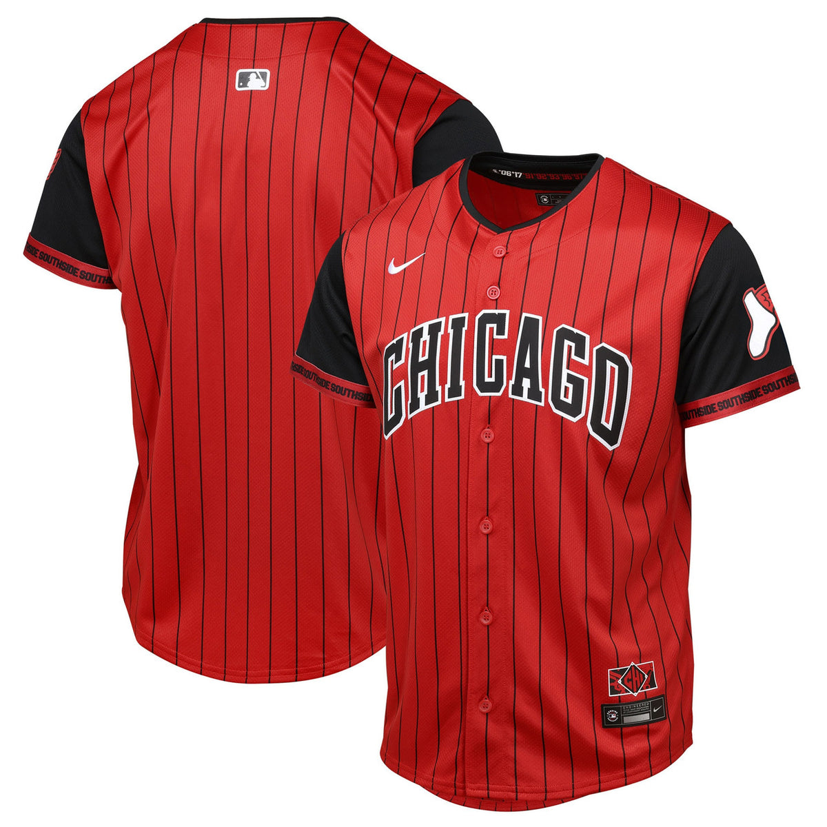 Chicago White Sox Youth 2025 City Connect Limited Jersey - Red Black