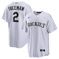 Tyler Freeman Colorado Rockies Nike Youth Home Limited Jersey - White
