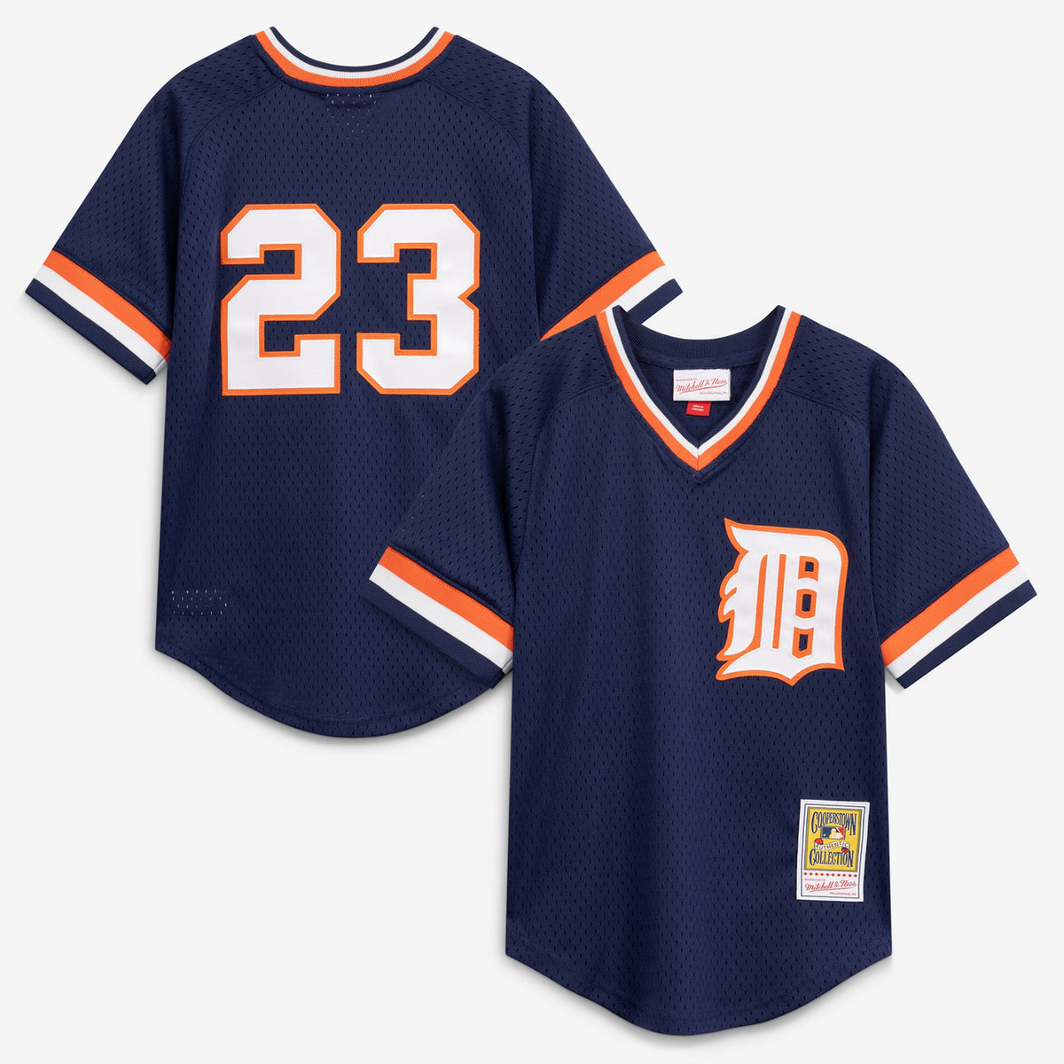 Kirk Gibson #23 Detroit Tigers Mitchell & Ness Youth Cooperstown Mesh Limited Batting Practice Jersey - Navy