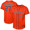 Jose Altuve #27 Houston Astros Nike Youth Alternate Stadium Limited Jersey - Orange