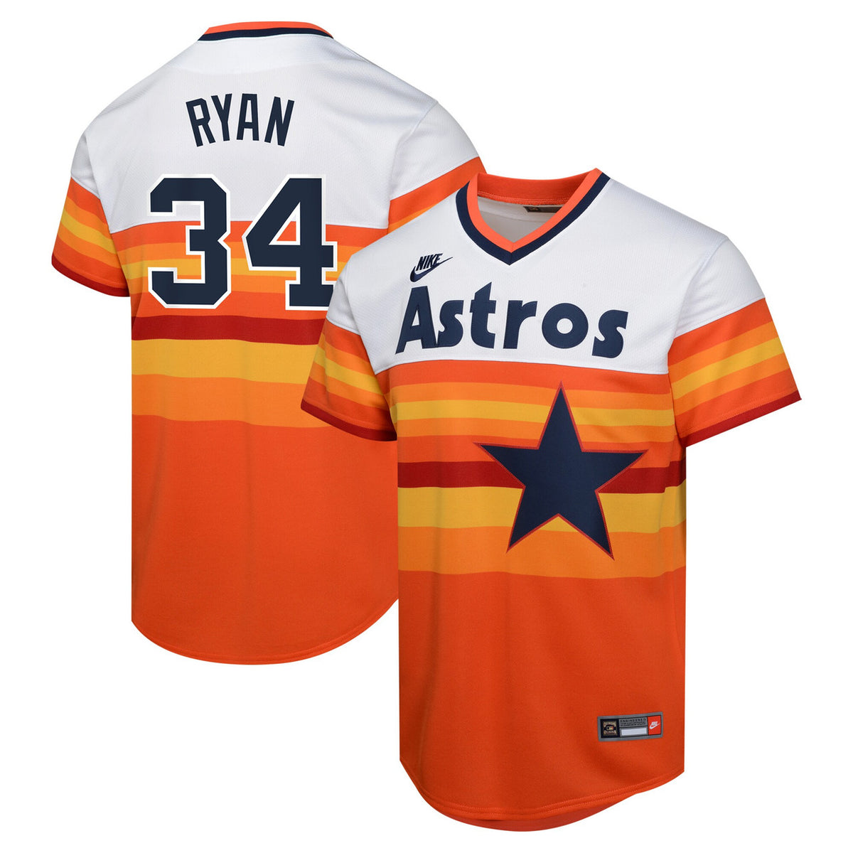 Nolan Ryan #34 Houston Astros Nike Youth Cooperstown Limited Player Jersey - White