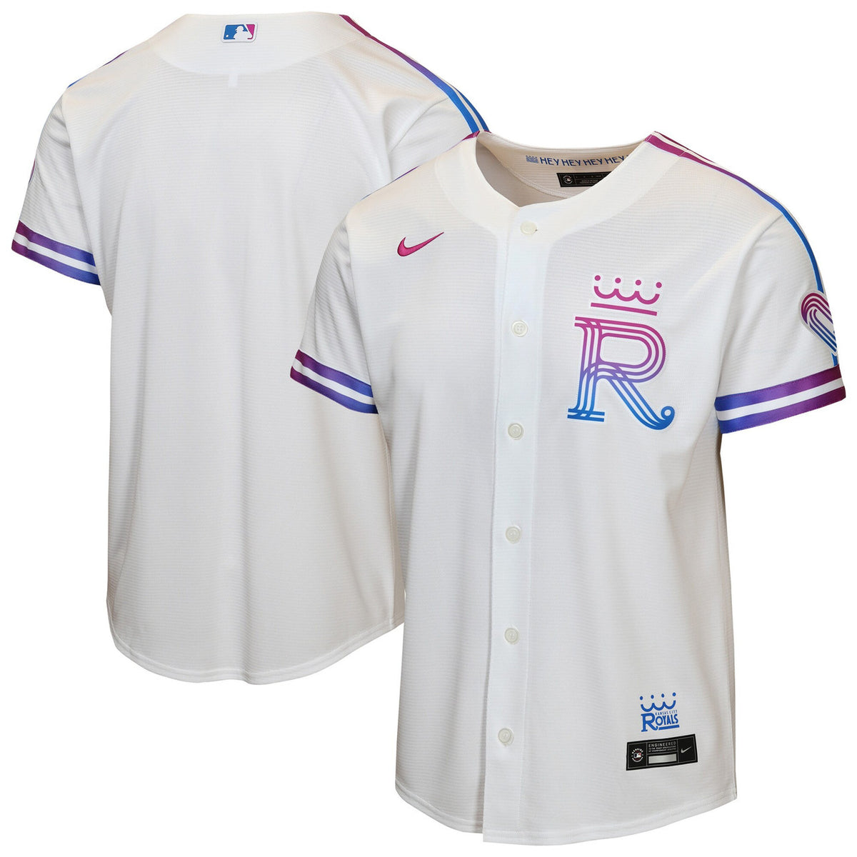 Kansas City Royals Nike Youth 2026 City Connect Stadium Limited Jersey - White