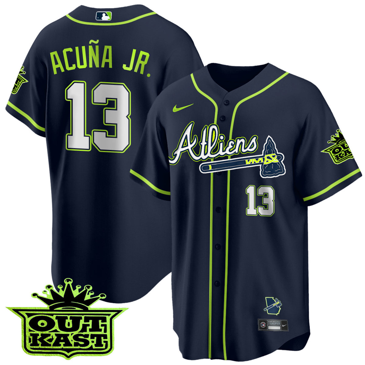 Atlanta Braves Youth 'S Atliens Limited Cool Base Jersey
