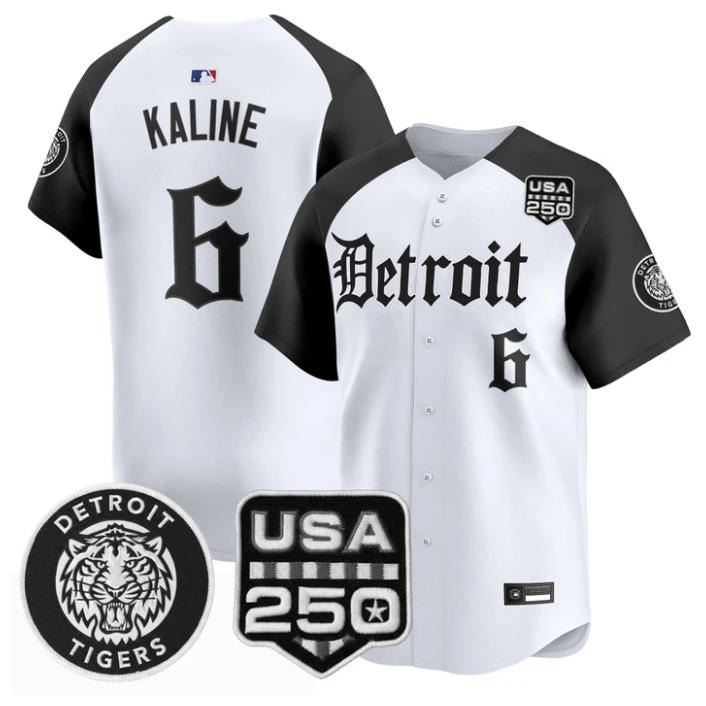 Al Kaline #6 Detroit Tigers Gothic Edition Vapor Limited Jersey