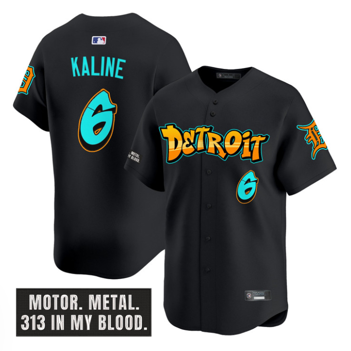 Al Kaline #6 Detroit Tigers Graffiti Motor City Edition Limited Jersey