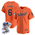 Al Kaline #6 Detroit Tigers Paws Patch Vapor Premier Limited Jersey