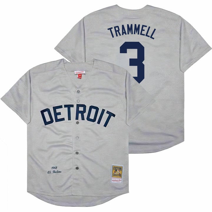 Alan Trammell #3 Detroit Tigers Throwback Cooperstown Limited Jersey