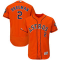Alex Bregman #2 Houston Astros Majestic Alternate Limited Flex Base Player Jersey - Orange