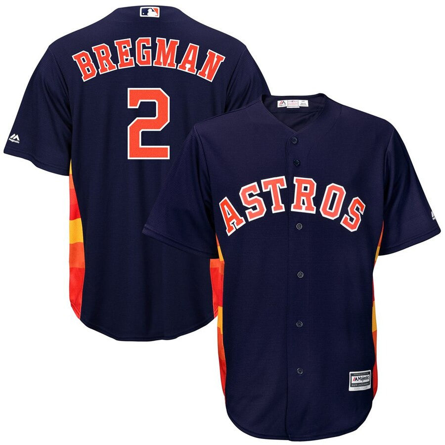 Alex Bregman #2 Houston Astros Majestic Big And Tall Limited Cool Base Player Jersey - Navy