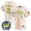 Alex Bregman #2 Houston Astros Orbit Patch Vapor Premier Limited V2 Crea Jersey