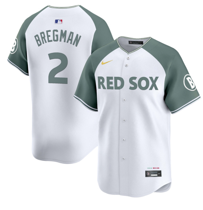Alex Bregman #2 Boston Red Sox 2025 City Connect Vapor Premier Limited St Jersey