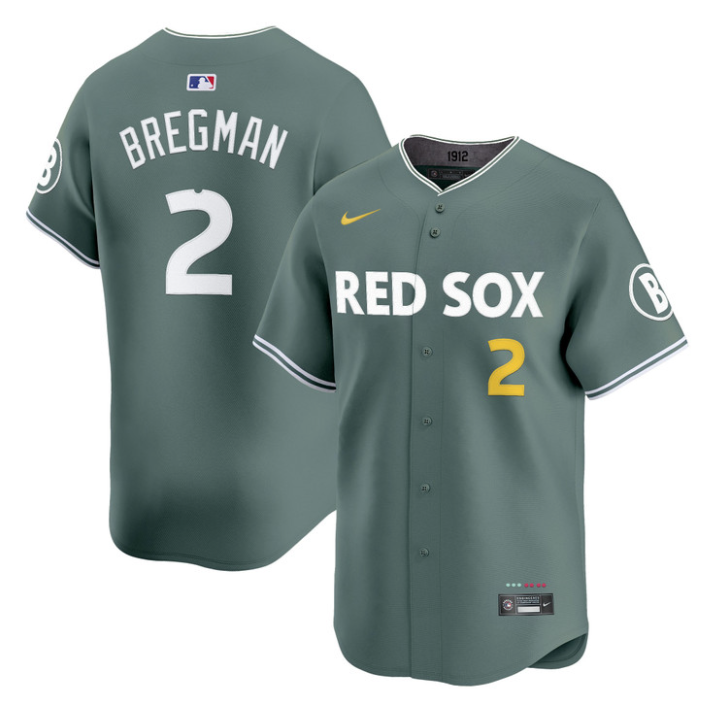 Alex Bregman #2 Boston Red Sox 2025 City Connect Vapor Premier Limited V2 Jersey