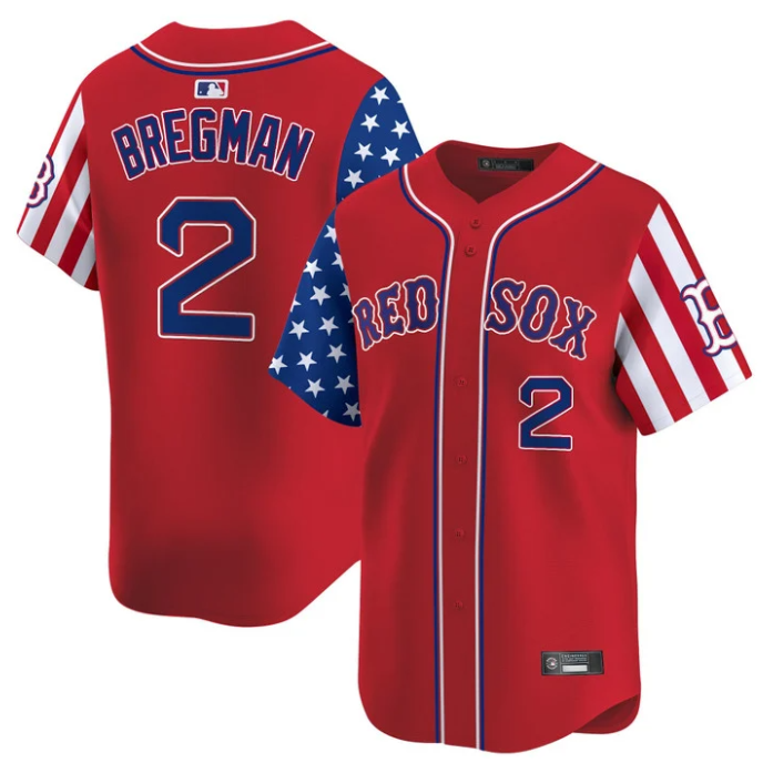 Alex Bregman #2 Boston Red Sox 2025 Memorial Day Vapor Premier Limited St Jersey