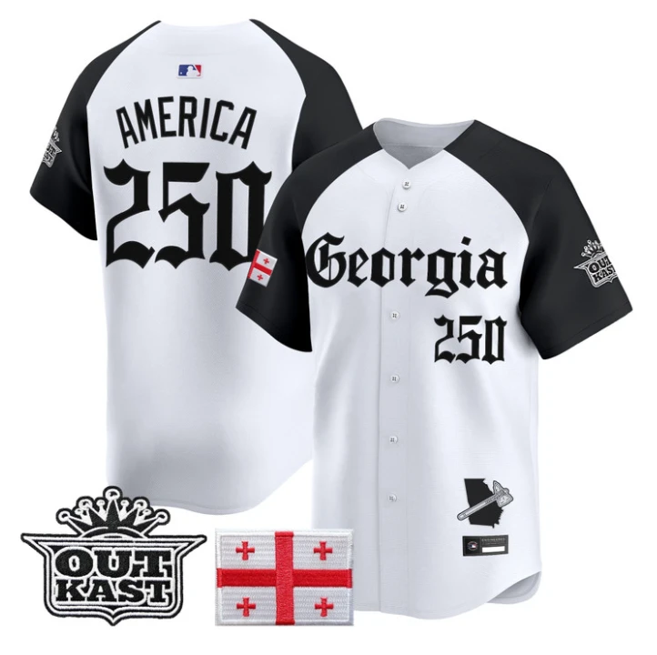 Atlanta Braves America #250 Georgia Outkast Gothic Limited Jersey