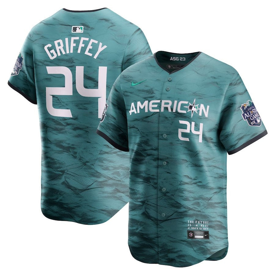Ken Griffey Jr #24 American League Nike 2023 Star Game Limited Player Jersey - Teal