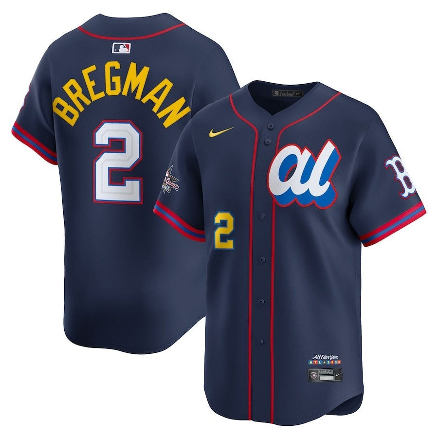 Alex Bregman #2 American League 2025 All-Star Limited Jersey - Navy