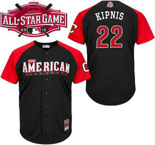 Jason Kipnis #22 Cleveland Indians 2015 American League Star Limited Jersey - Black