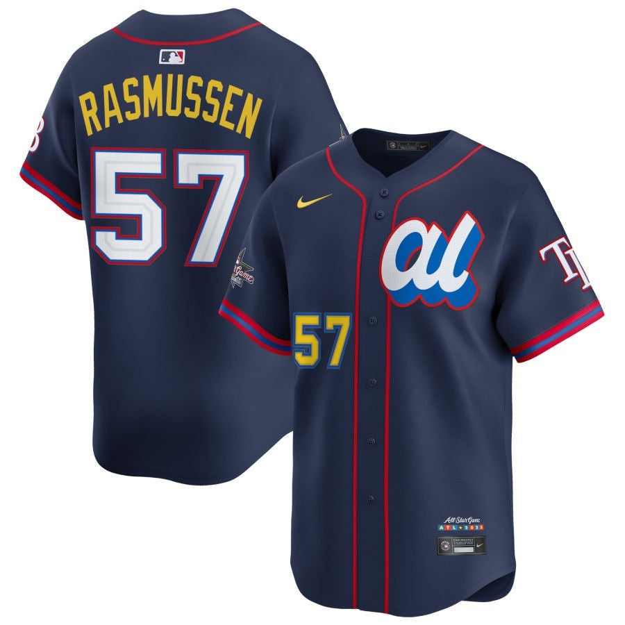 Drew Rasmussen #57 American League 2025 All-Star Limited Jersey - Navy
