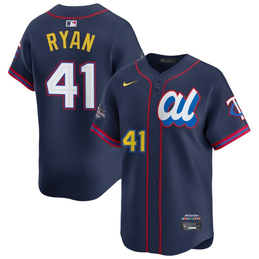 Joe Ryan #41 American League 2025 All-Star Game Limited Jersey - Navy