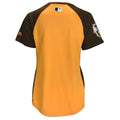 American League Majestic Womens 2016 Star Game Yellowbrown Batting Practice Jersey