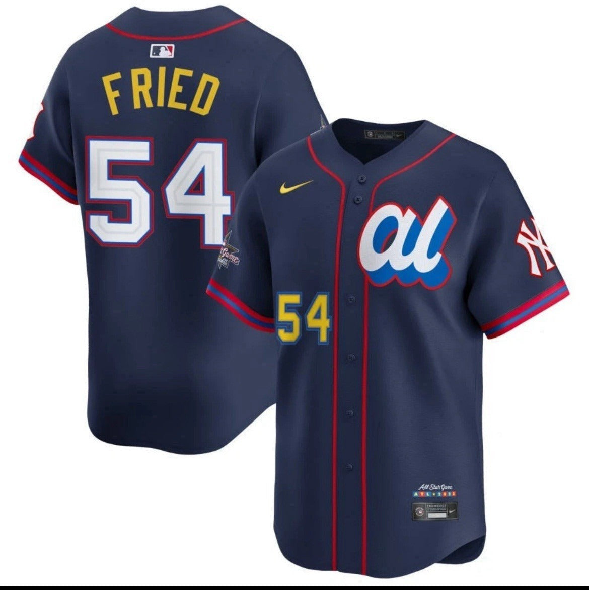 Max Fried #54 American League 2025 All-Star Limited Jersey - Navy