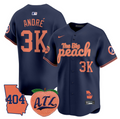 Atlanta Braves Andr #3K Big Peach Premier Limited Jersey - Navy