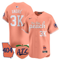 Atlanta Braves Andr #3K Big Peach Premier Limited Peac Jersey
