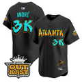 Atlanta Braves Andr #3K Graffiti A-Town Edition Limited Jersey - Black