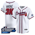 Atlanta Braves Andr #3K Speedway Classic Limited Jersey - White