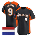 Andrelton Simmons #9 2026 Team Netherlands World Limited Baseball Jersey