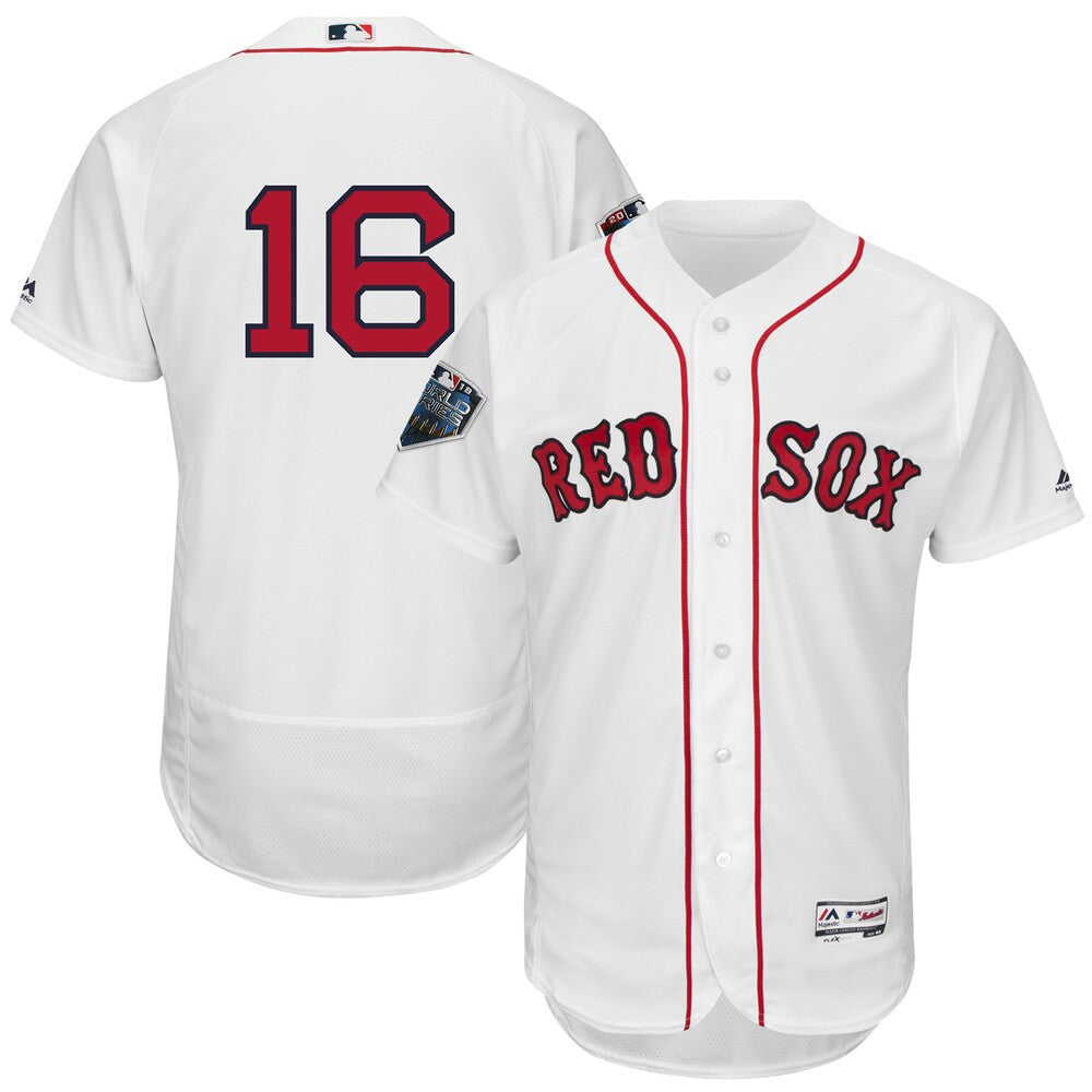 Andrew Benintendi Boston Red Sox Majestic 2018 World Series Limited Flex Base Player Jersey - White