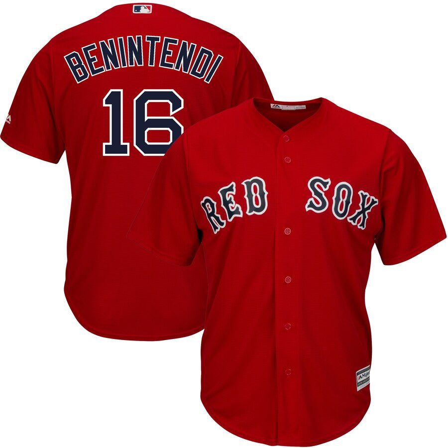 Andrew Benintendi Boston Red Sox Majestic Alternate Cool Base Limited Player Jersey - Scarlet