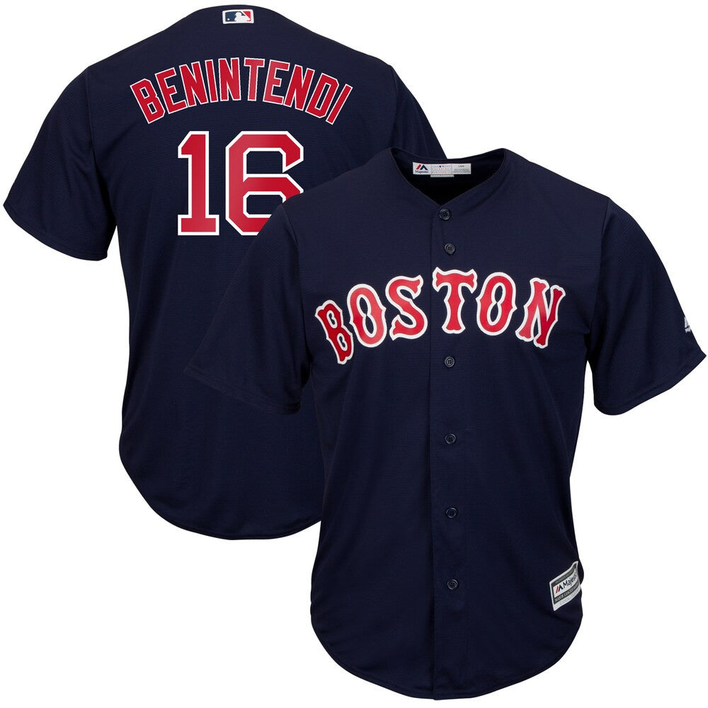 Andrew Benintendi Boston Red Sox Majestic Tall Big Alternate Limited Cool Base Player Jersey - Navy