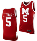 Andrew Stewart #5 Detroit Tigers Morehouse College Limited Basketball Uniform Mar Jersey
