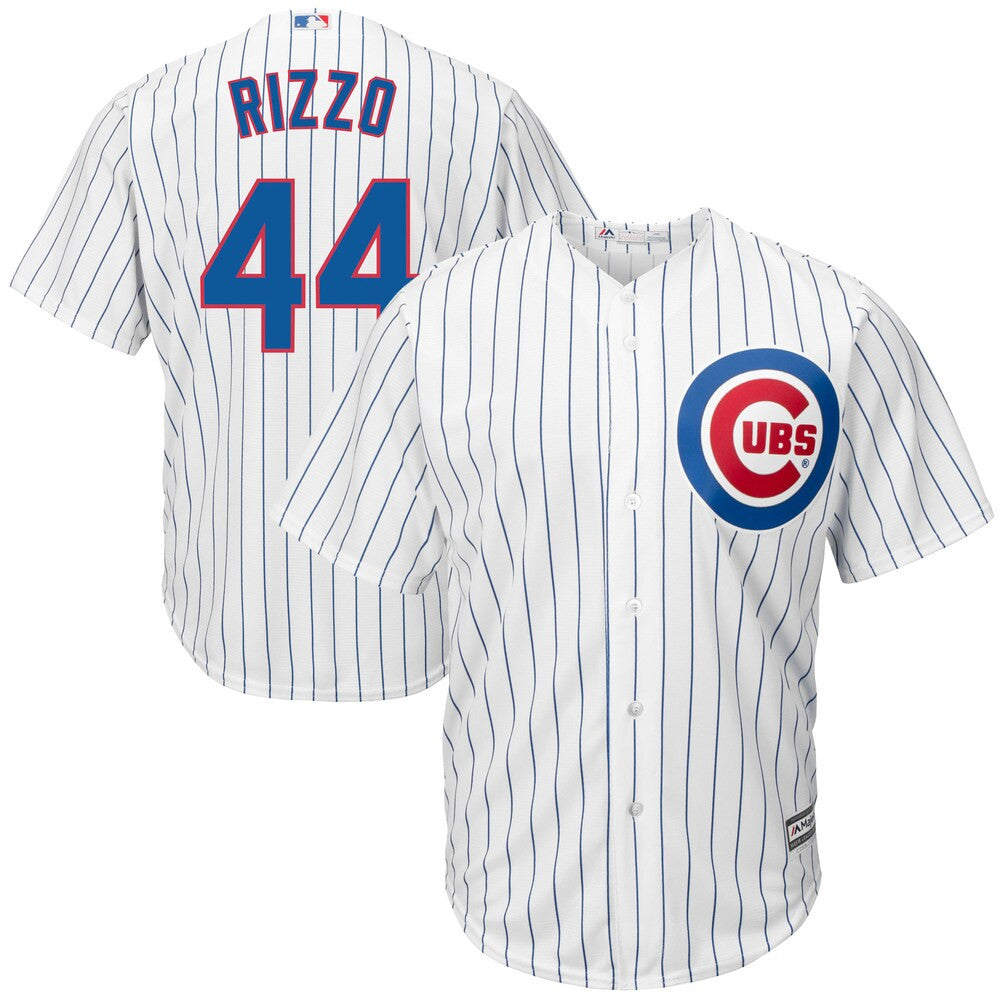 Anthony Rizzo #44 Chicago Cubs Majestic Tall Big Limited Cool Base Player Jersey - White