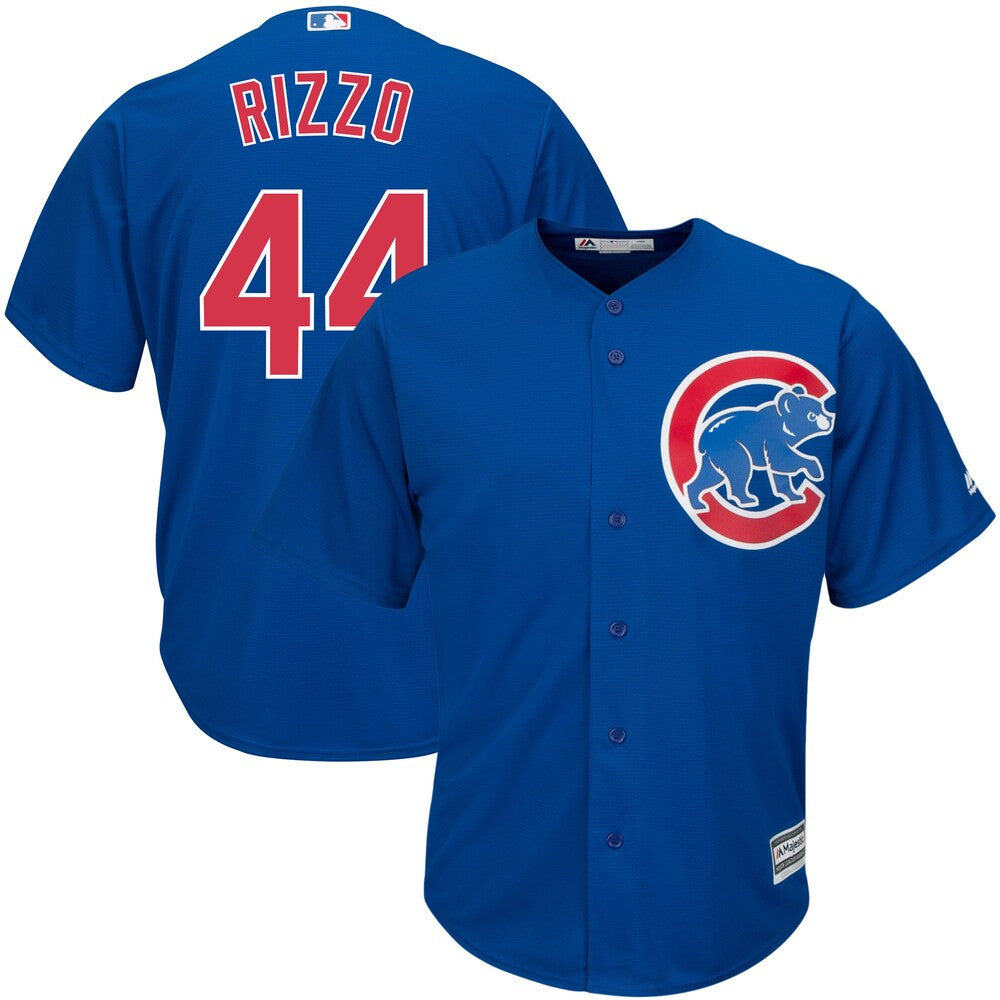 Anthony Rizzo #44 Chicago Cubs Majestic Tall Big Alternate Limited Cool Base Player Jersey - Royal