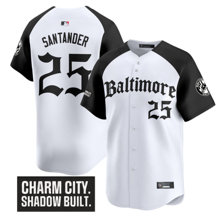 Anthony Santander #25 Baltimore Orioles Gothic Harbor Edition Alternate Limited Jersey