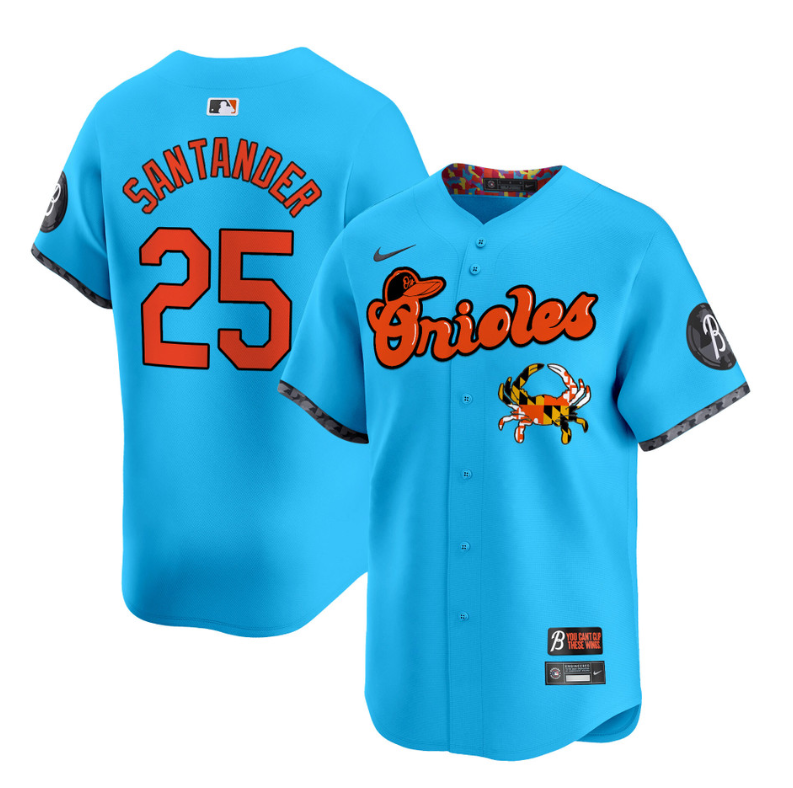 Anthony Santander #25 Baltimore Orioles Maryland Crab Vapor Limited Jersey - Blue