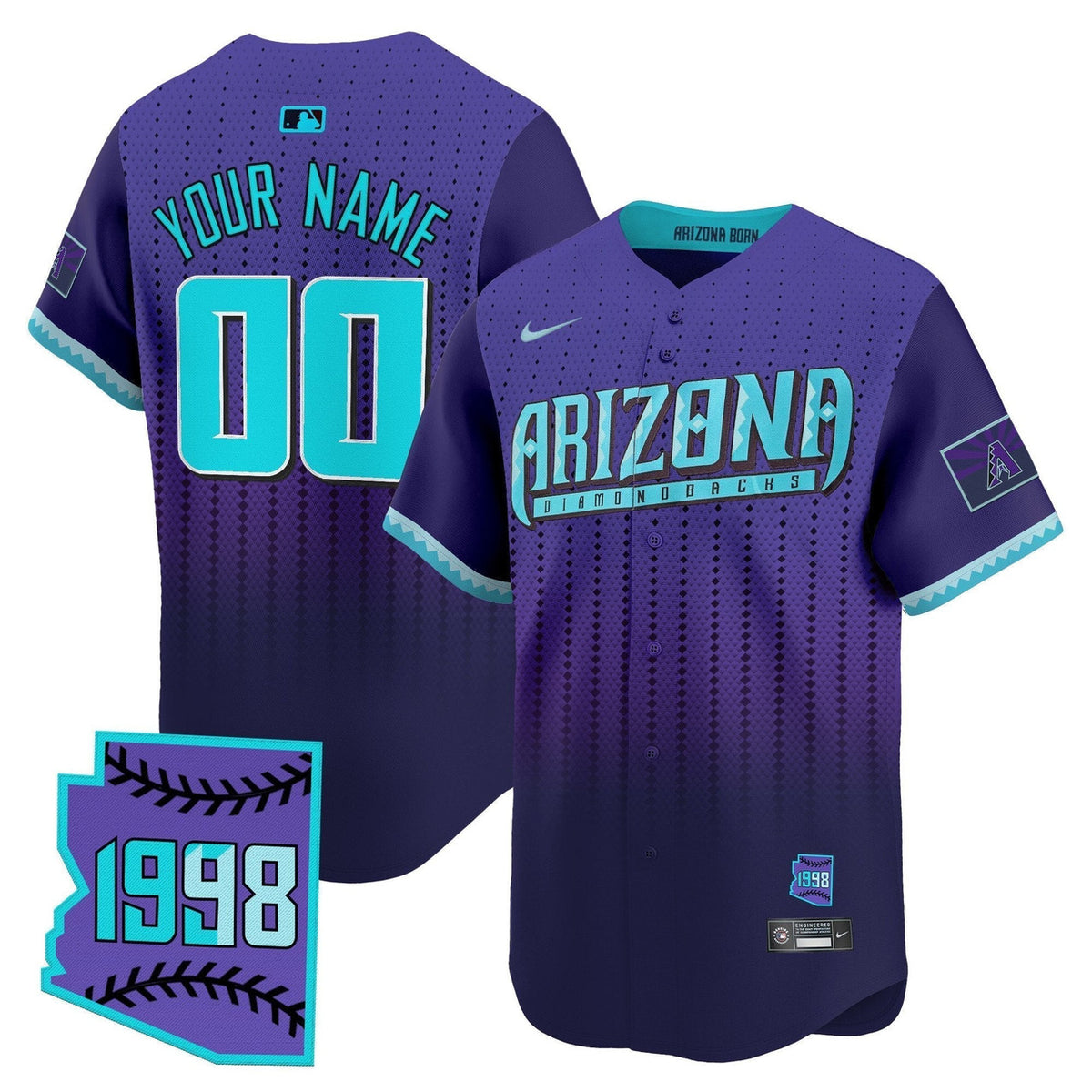 Arizona Diamondbacks 2025 City Connect Vapor Premier Limited Sti Custom Jersey