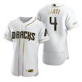 Ketel Marte #4 Arizona Diamondbacks Brandedition White Gift Diamondbacks Fans Limited Jersey - Golden