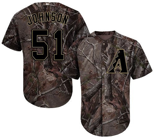 Randy Johnson #51 Arizona Diamondbacks Realtree Limited Cool Base Jersey - Camo
