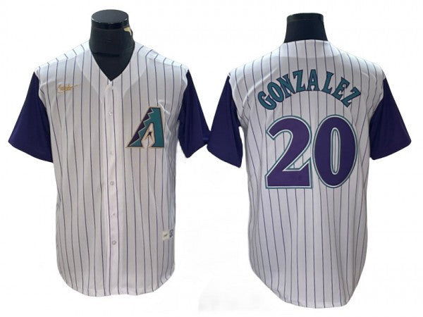 Luis Gonzalez #20 Arizona Diamondbacks Cooperstown Limited Jersey - White