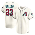 Arizona Diamondbacks #23 Zac Gallen Alternate Limited Stit Player Jersey - Cream