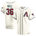 Josh Bell #36 Arizona Diamondbacks Home Limited Ba Player Jersey - Cream
