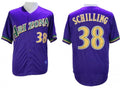 Arizona Diamondbacks #38 Curt Schilling Limited Throwback Jersey - Purple
