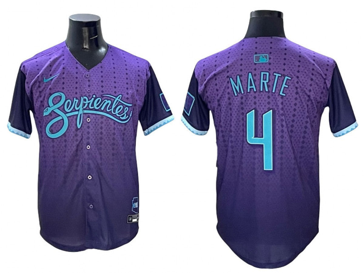 Ketel Marte #4 Arizona Diamondbacks 2025 City Connect Limited Jersey - Purple