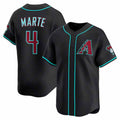 Ketel Marte #4 Arizona Diamondbacks Alternate Limited Baseball Je Jersey - Black