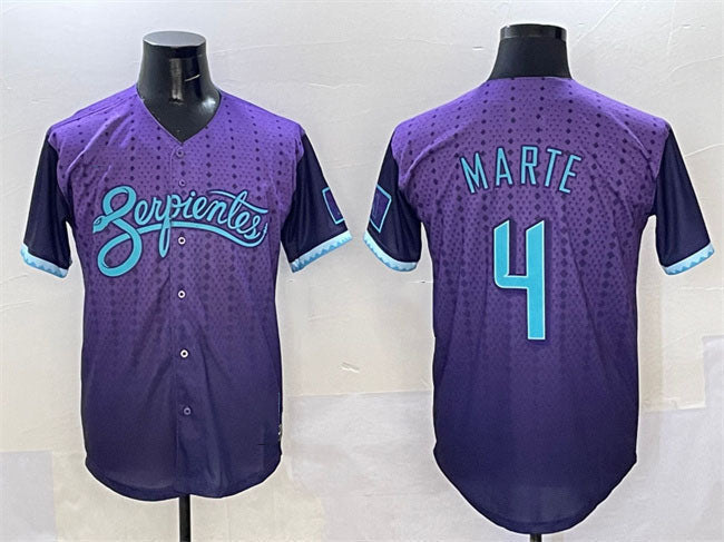 Ketel Marte #4 Arizona Diamondbacks 2025 City Connect Limited Ba Jersey - Purple