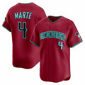 Ketel Marte #4 Arizona Diamondbacks Alternate 2 Limited Player Base Jersey - Red